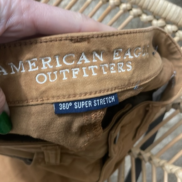American eagle jeans extra long super stretch size 0 brown medium rise - Picture 4 of 5